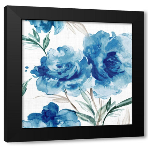 Imogen I Indigo Version Black Modern Wood Framed Art Print by Watts, Eva