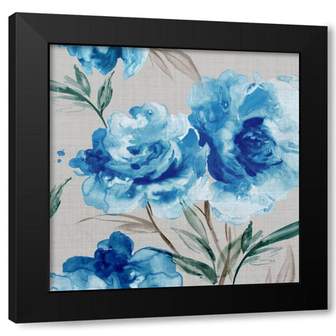 Imogen II Black Modern Wood Framed Art Print with Double Matting by Watts, Eva