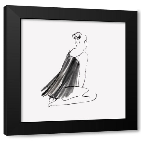 Leanna I Black Modern Wood Framed Art Print by Watts, Eva