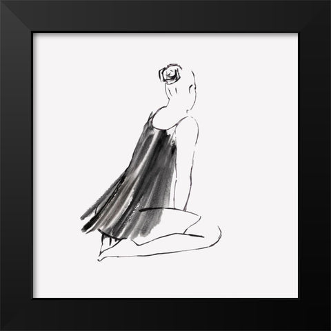 Leanna I Black Modern Wood Framed Art Print by Watts, Eva