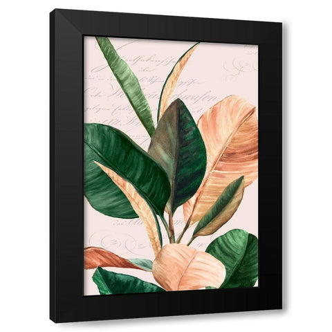 Thine I Black Modern Wood Framed Art Print with Double Matting by Watts, Eva