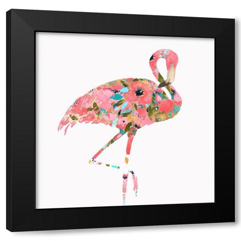 Summer Glow Black Modern Wood Framed Art Print by Watts, Eva