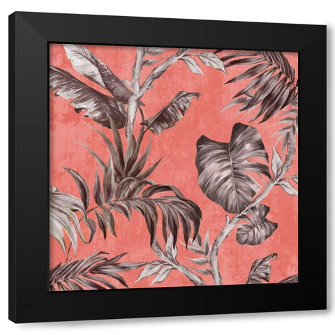 Book of Palms I Black Modern Wood Framed Art Print by Watts, Eva