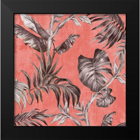 Book of Palms I Black Modern Wood Framed Art Print by Watts, Eva