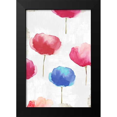 Drops of Rhapsody II Black Modern Wood Framed Art Print by Watts, Eva
