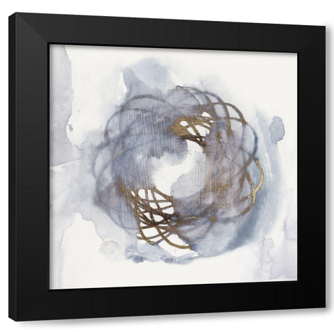 Einstein Atom IV Black Modern Wood Framed Art Print by Watts, Eva