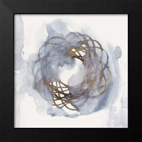 Einstein Atom IV Black Modern Wood Framed Art Print by Watts, Eva