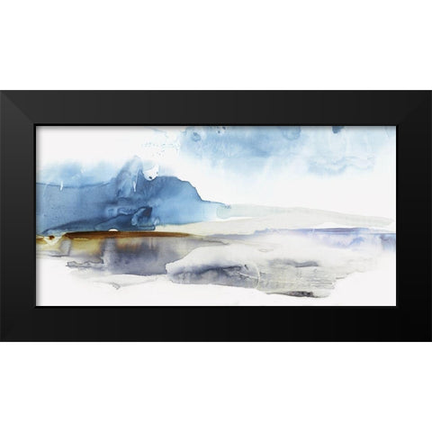Lunar Landscape Black Modern Wood Framed Art Print by Watts, Eva