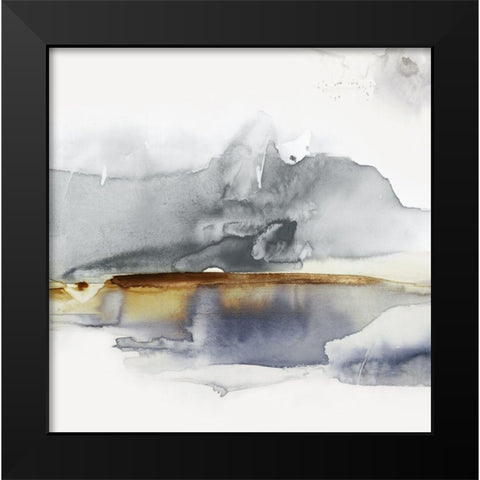 Gray Lunar II Black Modern Wood Framed Art Print by Watts, Eva