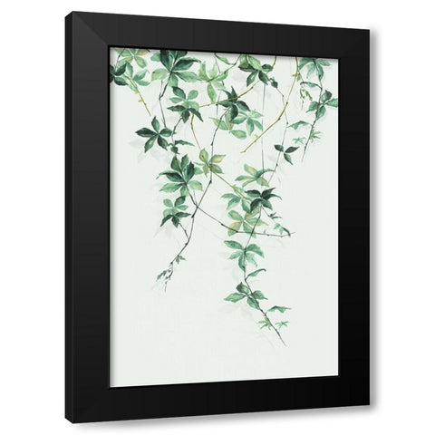 Enchanting Vine Black Modern Wood Framed Art Print with Double Matting by Watts, Eva