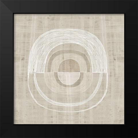 Organic Weave II Black Modern Wood Framed Art Print by Watts, Eva