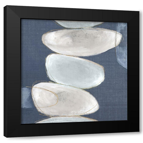Inuk Shuk I Blue Version Black Modern Wood Framed Art Print with Double Matting by Watts, Eva