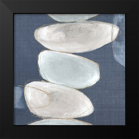 Inuk Shuk I Blue Version Black Modern Wood Framed Art Print by Watts, Eva