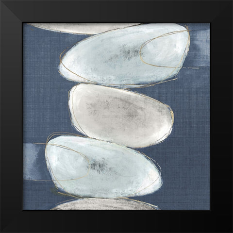 Inuk Shuk II Blue Version Black Modern Wood Framed Art Print by Watts, Eva
