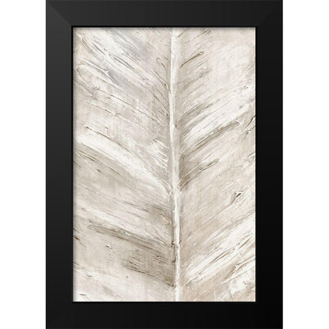 Leaf Overlay II Black Modern Wood Framed Art Print by Watts, Eva