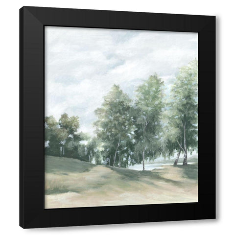At The Cottage Black Modern Wood Framed Art Print with Double Matting by Watts, Eva
