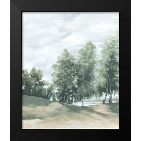At The Cottage Black Modern Wood Framed Art Print by Watts, Eva