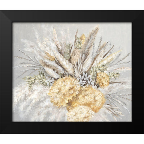 Harpers Bouquet Black Modern Wood Framed Art Print by Watts, Eva
