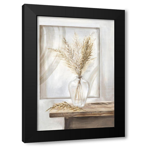 Dry Pampas Grass II Black Modern Wood Framed Art Print by Watts, Eva
