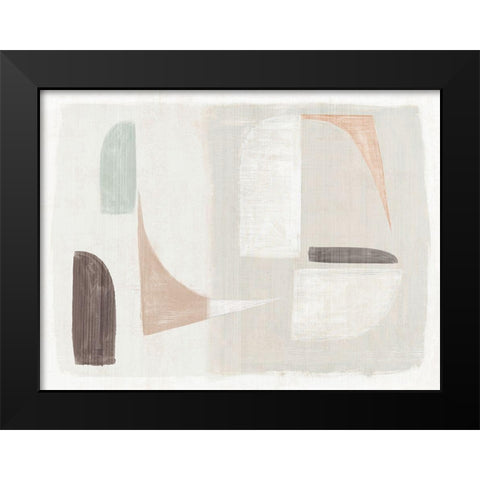 Moda Black Modern Wood Framed Art Print by Watts, Eva