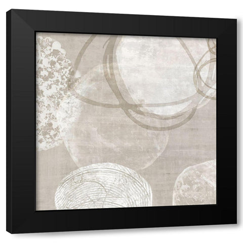 Natural Vibe I Black Modern Wood Framed Art Print with Double Matting by Watts, Eva