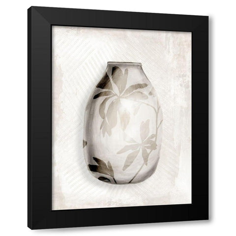 Neutral Vase I Black Modern Wood Framed Art Print by Watts, Eva