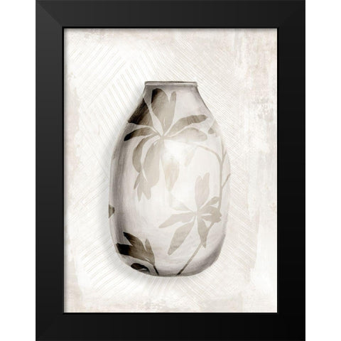 Neutral Vase I Black Modern Wood Framed Art Print by Watts, Eva