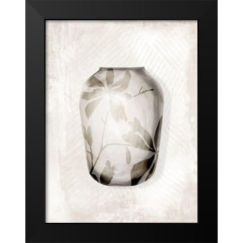 Neutral Vase II Black Modern Wood Framed Art Print by Watts, Eva