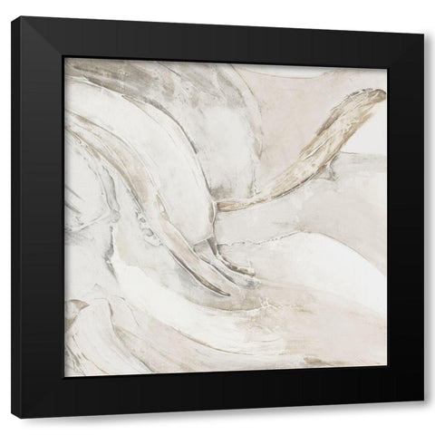 Ripples of Wave II Black Modern Wood Framed Art Print by Watts, Eva
