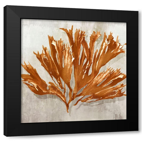 Rustic Coral I Black Modern Wood Framed Art Print by Watts, Eva