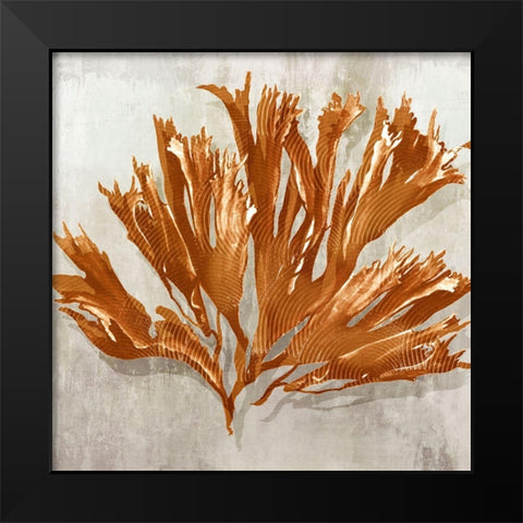 Rustic Coral I Black Modern Wood Framed Art Print by Watts, Eva