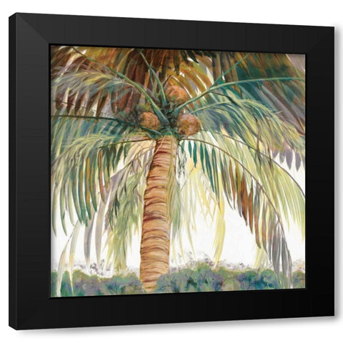 Tropics I Black Modern Wood Framed Art Print with Double Matting by Joy, Julie