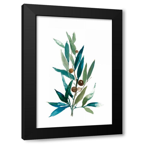 Olive Branch I Black Modern Wood Framed Art Print by Jensen, Asia