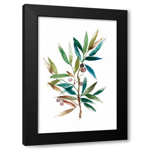 Olive Branch II Black Modern Wood Framed Art Print by Jensen, Asia