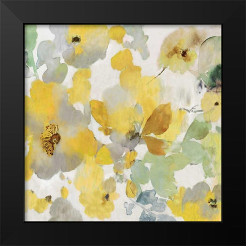Sunny Floral II Black Modern Wood Framed Art Print by Jensen, Asia