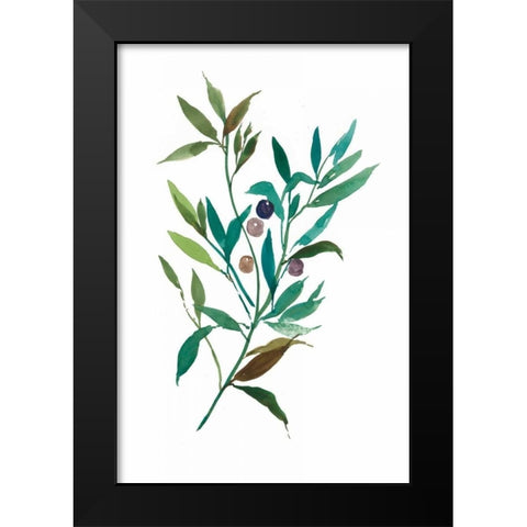 Olive I Black Modern Wood Framed Art Print by Jensen, Asia