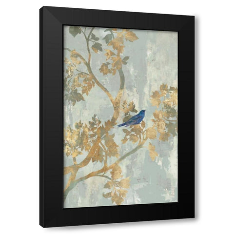 Blue Bird Black Modern Wood Framed Art Print by Jensen, Asia