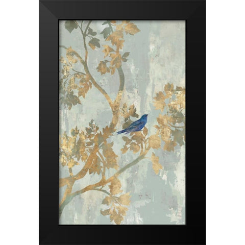 Blue Bird Black Modern Wood Framed Art Print by Jensen, Asia