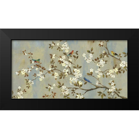 Conversation Black Modern Wood Framed Art Print by Jensen, Asia