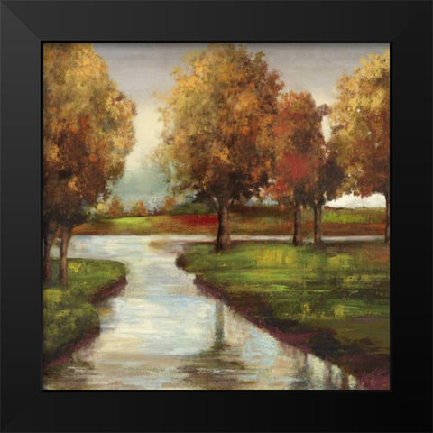 Dusk or Dawn Black Modern Wood Framed Art Print by Jensen, Asia