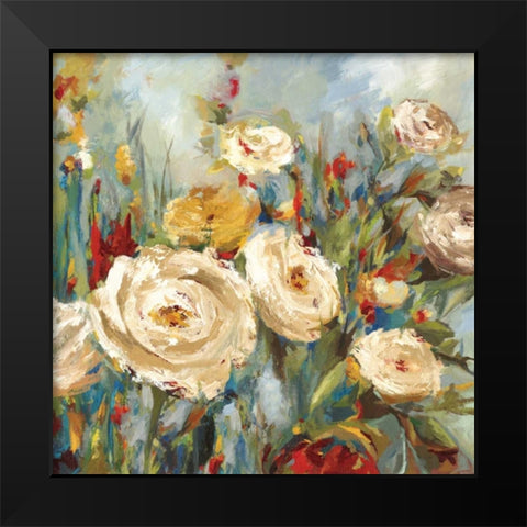 Calico Fields Black Modern Wood Framed Art Print by Jensen, Asia