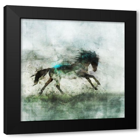 Lone Star Black Modern Wood Framed Art Print by Roko, Ken