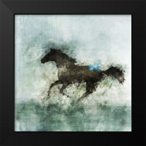 Lone Star II Black Modern Wood Framed Art Print by Roko, Ken