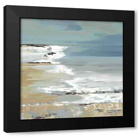 East Coast I Black Modern Wood Framed Art Print with Double Matting by Lera