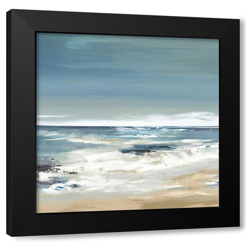 East Coast II Black Modern Wood Framed Art Print with Double Matting by Lera