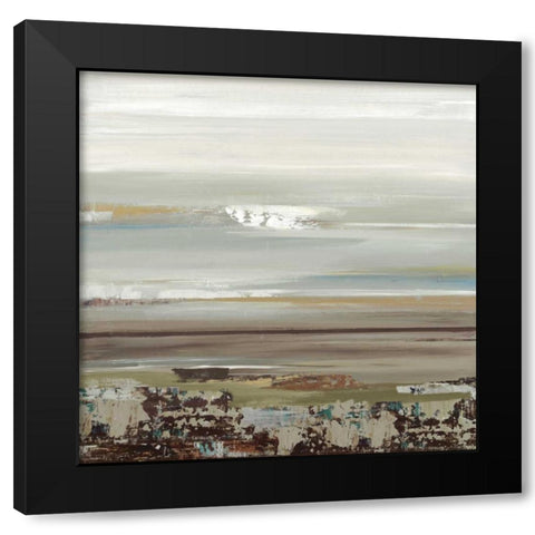 Abyss II Black Modern Wood Framed Art Print with Double Matting by Lera