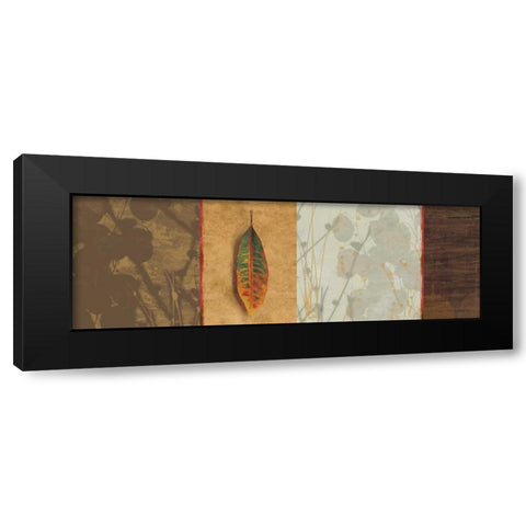 Leaf Song Black Modern Wood Framed Art Print by Pearce, Allison