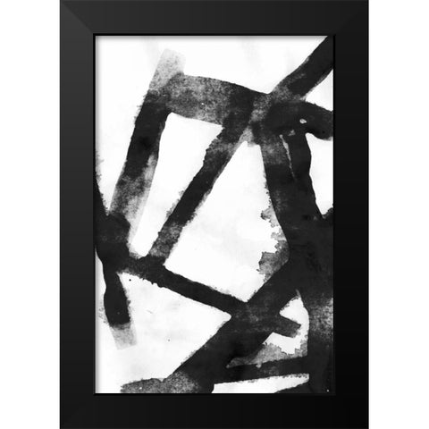 Gestures II Black Modern Wood Framed Art Print by PI Galerie
