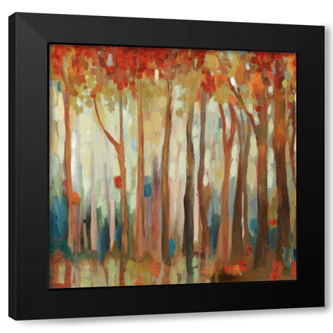 Teal Birch Black Modern Wood Framed Art Print by Pearce, Allison