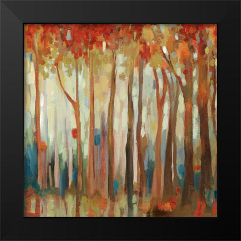 Teal Birch Black Modern Wood Framed Art Print by Pearce, Allison